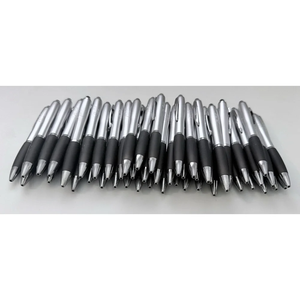 Bulk Lot of 75 Pens - Retractable Ballpoint Pens with Stylus office Supplies